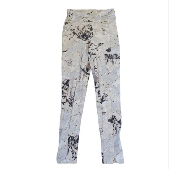 Gymshark Leggings Women's Size‎ Small Creamy White Splash Design - Picture 1 of 7